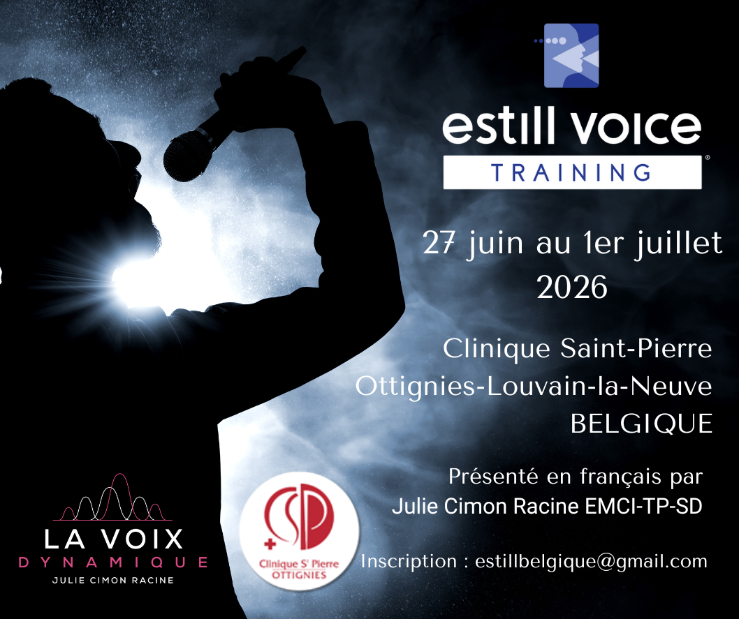 Estill Voice Training 1er et 2è niveaux – BELGIQUE